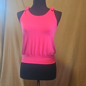 Bwear Pink Fitted Sleeveless Tank Top